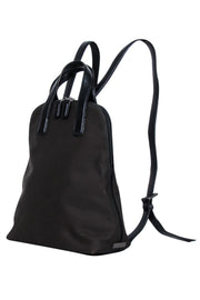 Current Boutique-Coach - Brown Twill Leather Trim Mini Backpack