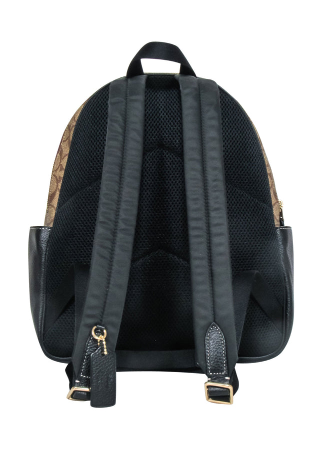 Current Boutique-Coach - Tan Monogram Coated Canvas Backpack w/ Disney's Villain Court Patches