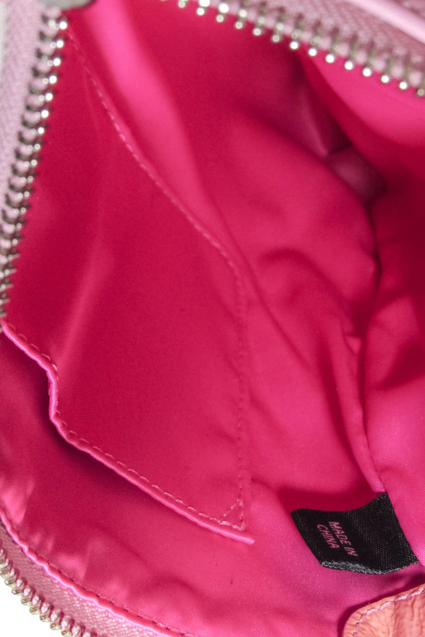 Current Boutique-Coach - Beige & Pink Poppy Logo Canvas Crossbody Bag