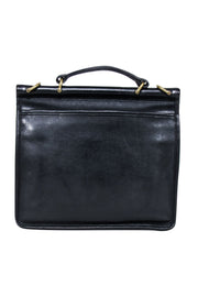 Current Boutique-Coach - Willis Black Leather Vintage Messenger Crossbody Bag