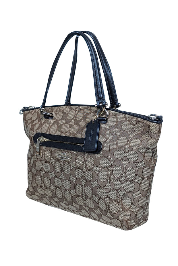 Current Boutique-Coach - Brown Monogram "Prairie Satchel" Canvas Handbag