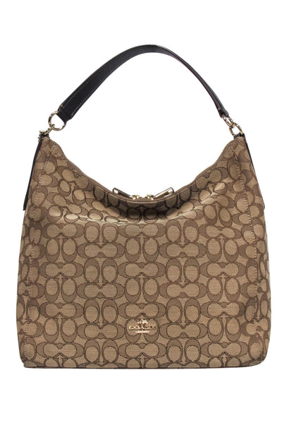 Current Boutique-Coach - Light Brown Monogram Canvas Hobo Bag