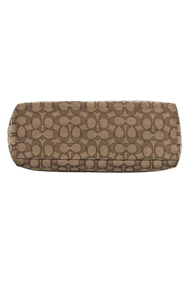 Current Boutique-Coach - Light Brown Monogram Canvas Hobo Bag