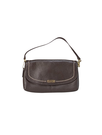 Coach - Brown Leather Mini Shoulder Bag - Current Boutique