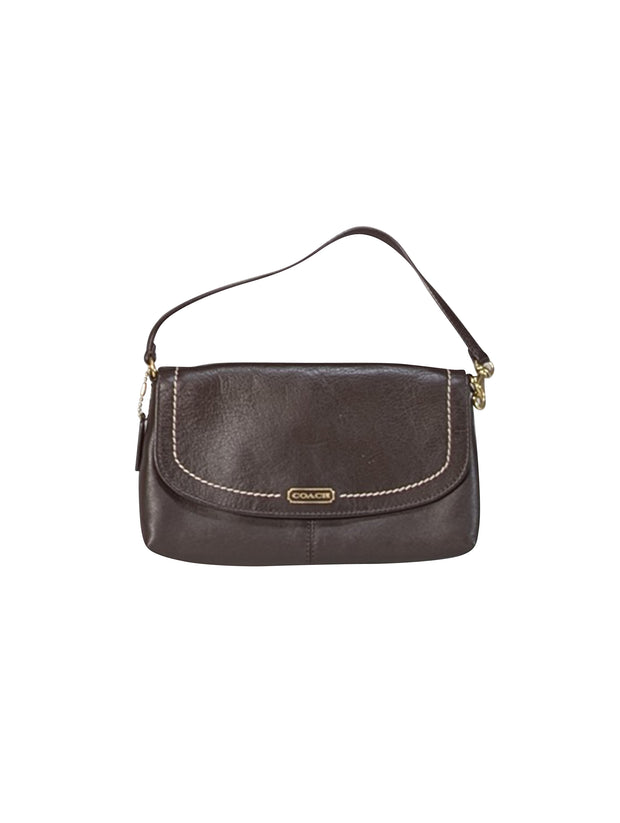 Coach - Brown Leather Mini Shoulder Bag - Current Boutique