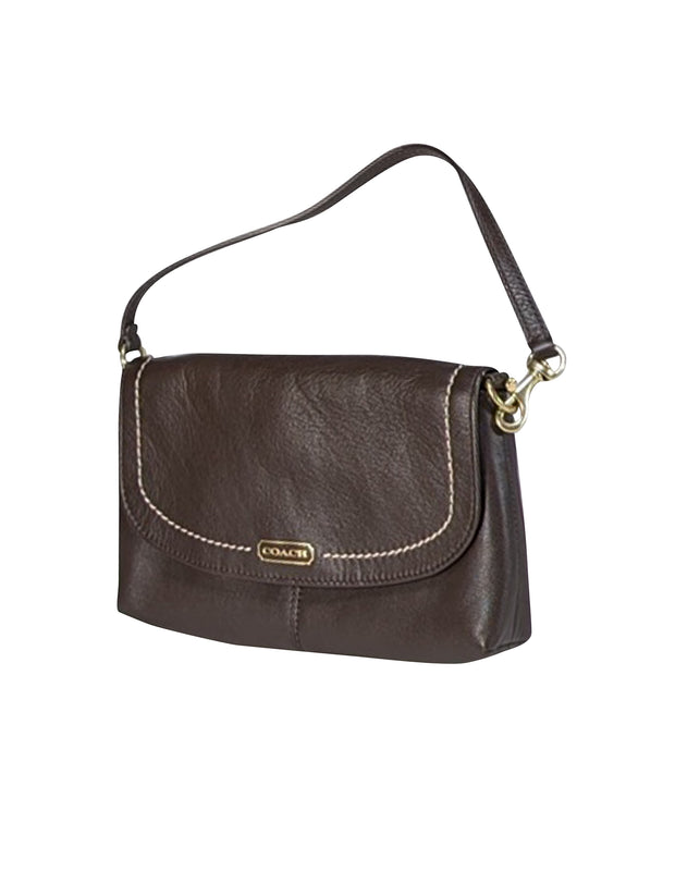 Coach - Brown Leather Mini Shoulder Bag - Current Boutique