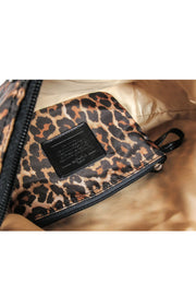 Current Boutique-Coach - Tan Leopard Print Mini Bag w/ Pouch