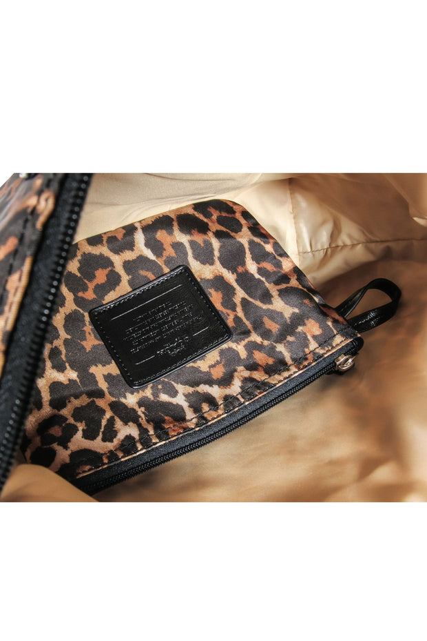 Current Boutique-Coach - Tan Leopard Print Mini Bag w/ Pouch