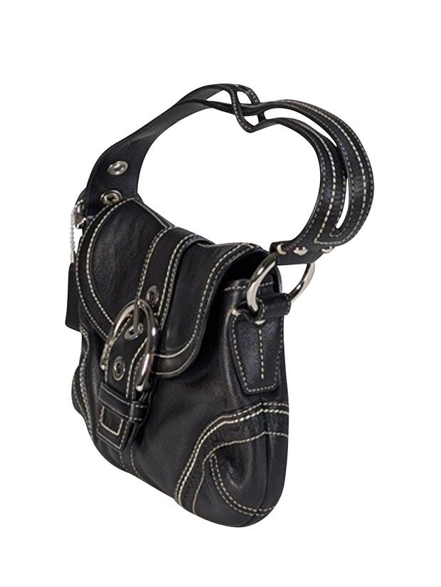 Current Boutique-Coach - Black Leather Shoulder Bag