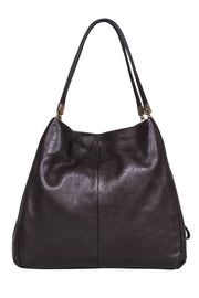 Current Boutique-Coach - Dark Brown Pebbled Leather Shoulder Bag