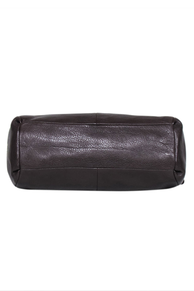 Current Boutique-Coach - Dark Brown Pebbled Leather Shoulder Bag