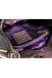 Current Boutique-Coach - Dark Brown Pebbled Leather Shoulder Bag