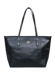 Current Boutique-Coach - Black Pebbled Leather Tote Bag