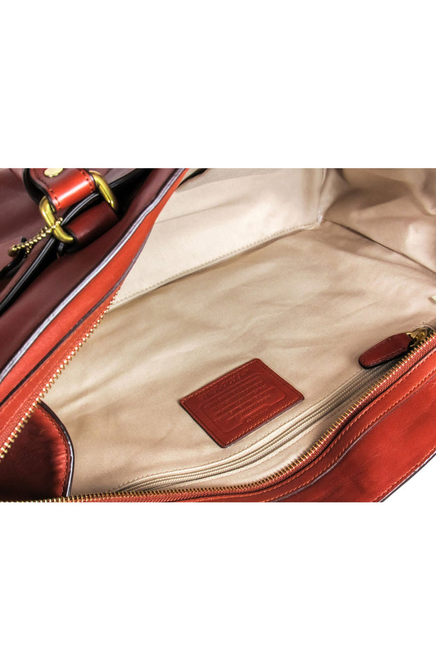 Current Boutique-Coach - Cognac Leather Tote Bag