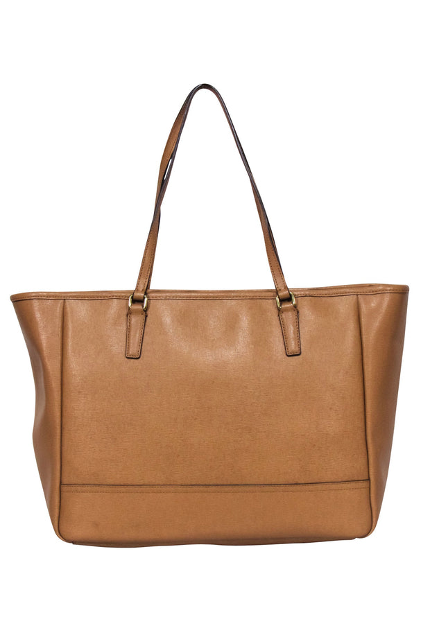 Current Boutique-Coach - Tan Saffiano Leather Tote Bag