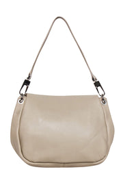 Current Boutique-Coccinelle - Beige Grained Leather Shoulder Bag