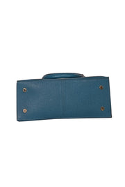 Current Boutique-Cole Haan - Turquoise Blue Saffiano Leather Satchel Bag