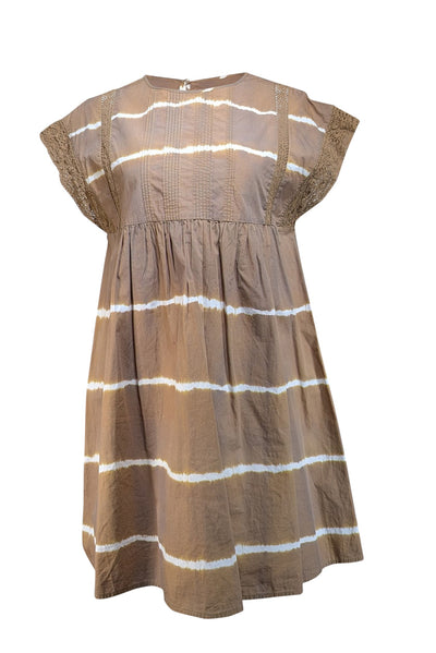 Current Boutique-Corey Lynn Calter - Moss Brown Cotton Tunic Dress Sz S