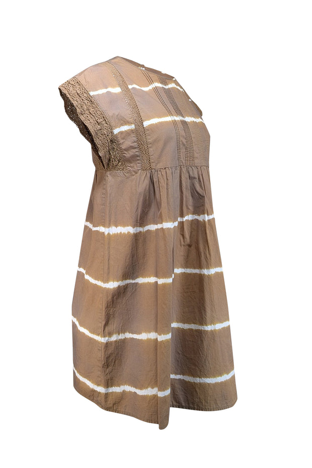 Current Boutique-Corey Lynn Calter - Moss Brown Cotton Tunic Dress Sz S