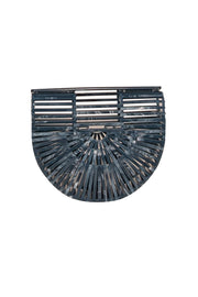 Current Boutique-Cult Gaia - Blue Marbled Acrylic Ark Mini Bag