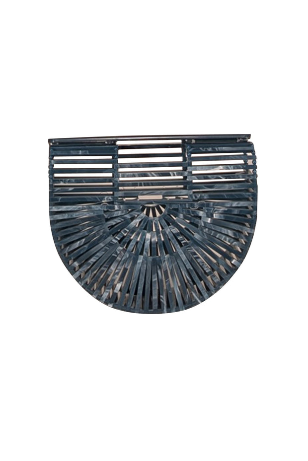 Current Boutique-Cult Gaia - Blue Marbled Acrylic Ark Mini Bag