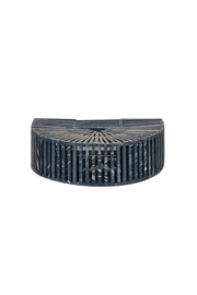 Current Boutique-Cult Gaia - Blue Marbled Acrylic Ark Mini Bag