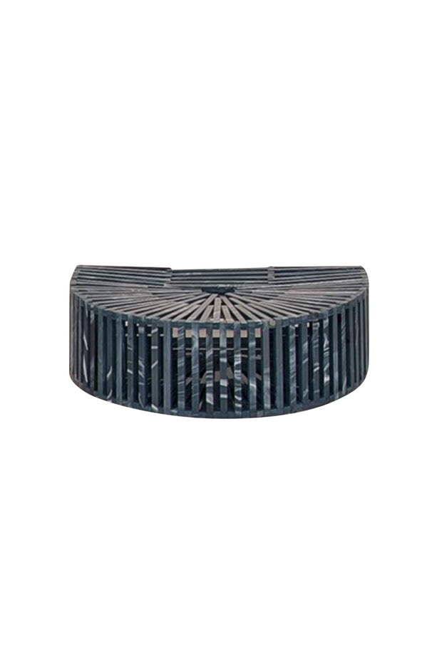 Current Boutique-Cult Gaia - Blue Marbled Acrylic Ark Mini Bag