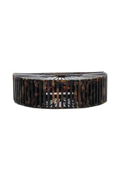 Current Boutique-Cult Gaia - Brown Tortoise "Acrylic Ark" Mini Clutch