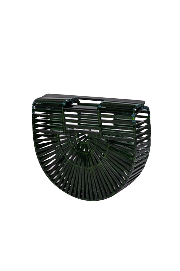 Current Boutique-Cult Gaia - Green Marbled Acrylic Ark Mini Bag