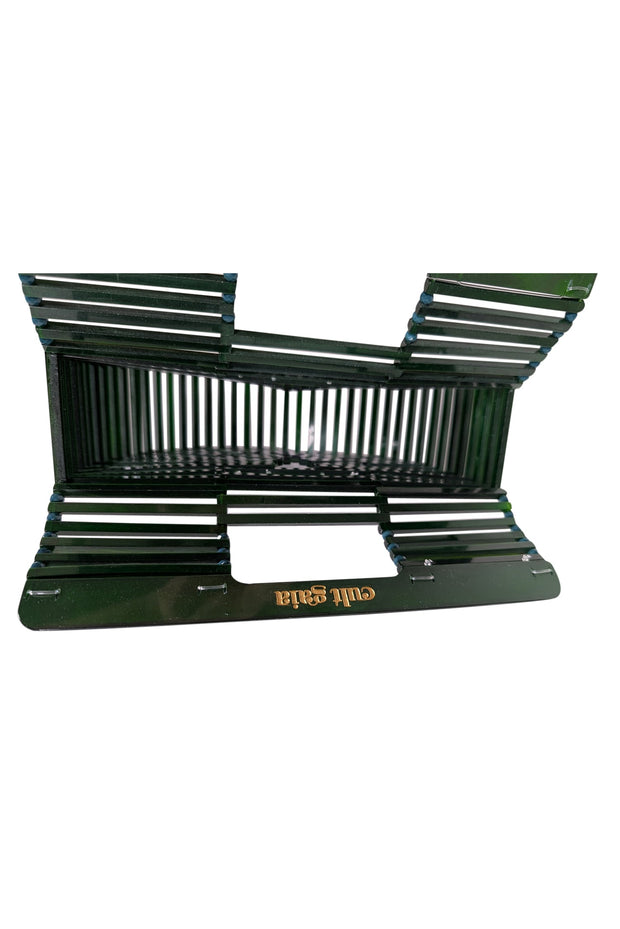 Current Boutique-Cult Gaia - Green Marbled Acrylic Ark Mini Bag