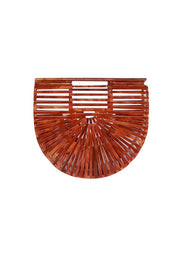 Current Boutique-Cult Gaia - Orange Marbled Acrylic Ark Mini Bag