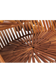 Current Boutique-Cult Gaia - Tan Wooden Round Shoulder Bag