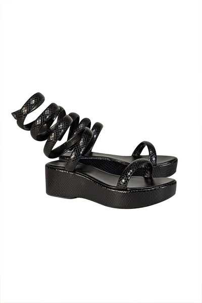 Current Boutique-Cult Gaia - Black "Gabi" Platform Sandal Sz 10