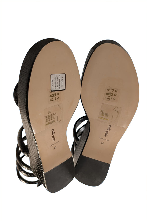 Current Boutique-Cult Gaia - Black "Gabi" Platform Sandal Sz 10