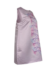 Current Boutique-Cynthia Rowley - Pink Bow Front Print Sleeveless Dress Sz M