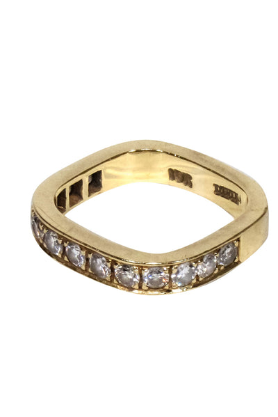 Current Boutique-Daven - 18k Gold Rectangular Ring Sz 5