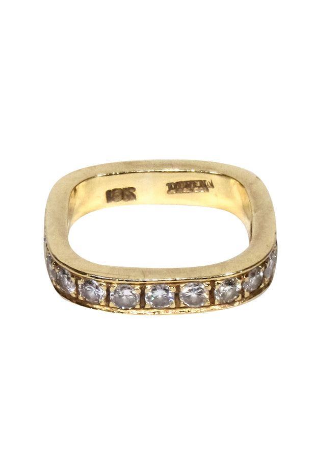 Current Boutique-Daven - 18k Gold Rectangular Ring Sz 5