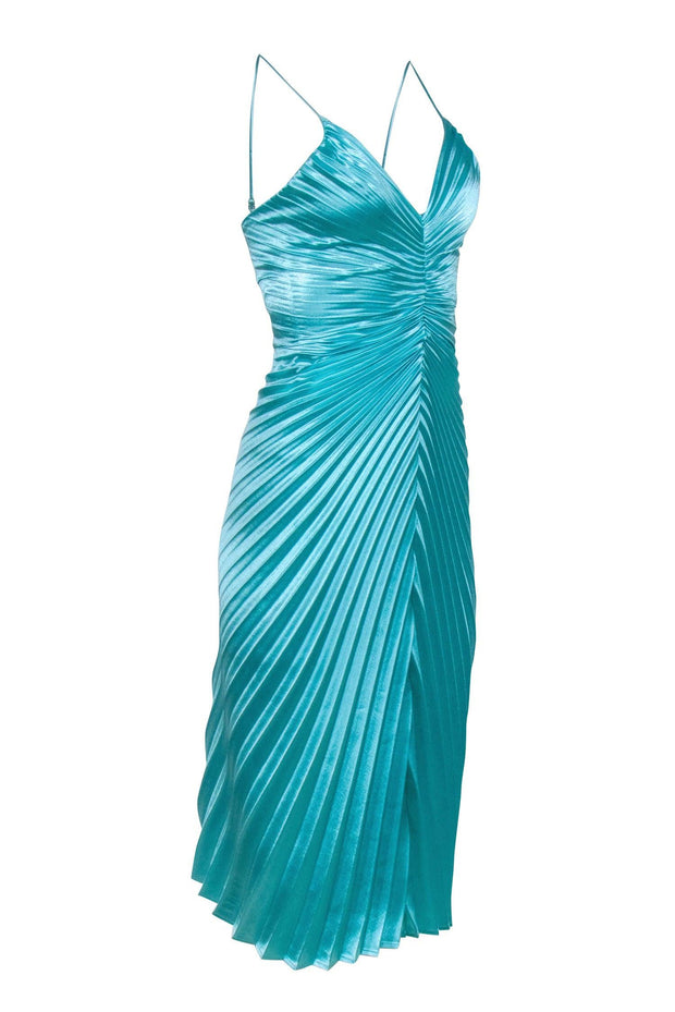 Current Boutique-Delfi - Mint Pleated Midi Dress Sz XS