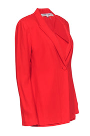 Current Boutique-Diane von Furstenberg - Red Single-Button Blazer Sz 8