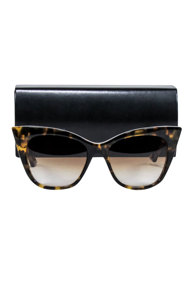 Current Boutique-Dita - Brown Tortoise Cat Eye Sunglasses
