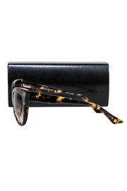 Current Boutique-Dita - Brown Tortoise Cat Eye Sunglasses