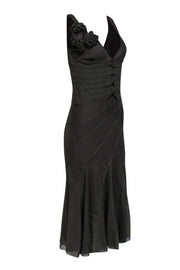 Current Boutique-DKNY - Olive Green Sleeveless Dress w/ Contrast Stitching Sz 6