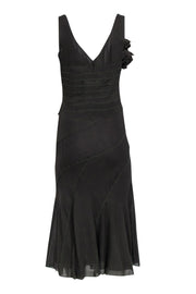 Current Boutique-DKNY - Olive Green Sleeveless Dress w/ Contrast Stitching Sz 6