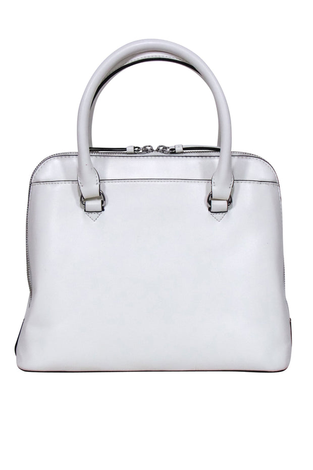 Current Boutique-DKNY - Ivory Structured Middle Strip Handbag