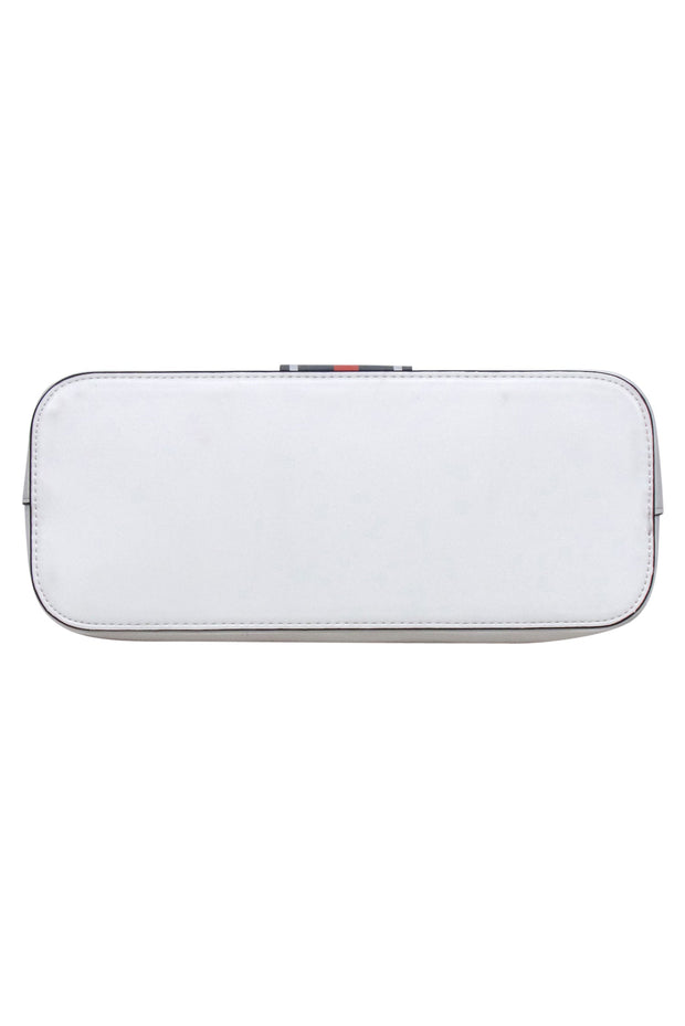 Current Boutique-DKNY - Ivory Structured Middle Strip Handbag