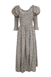 Current Boutique-Doen - Ivory w/ Multi Color Floral Print Maxi Dress Sz Xl