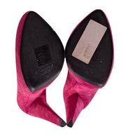 Current Boutique-Dolce & Gabbana - Pink Suede Angular Heel Pumps Sz 9