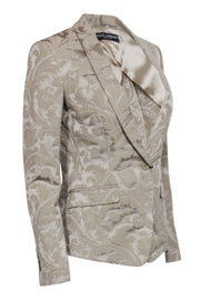 Current Boutique-Dolce & Gabbana - Beige Brocade Single Button Blazer Sz 4