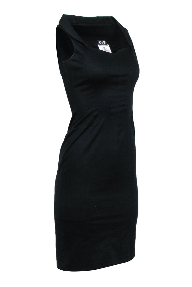 Current Boutique-Dolce & Gabbana - Black Sleeveless Wide Neck Dress Sz 2