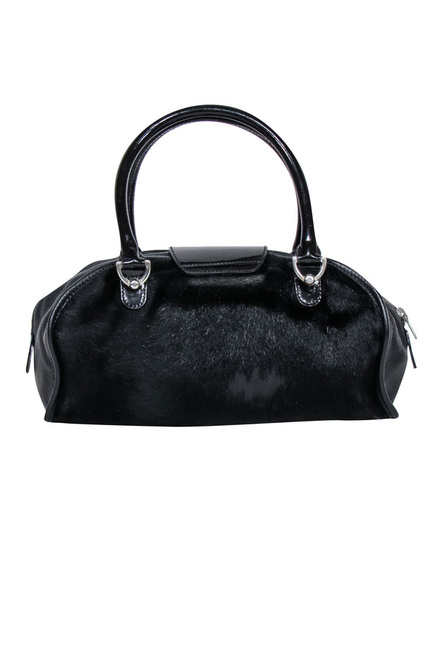 Current Boutique-Dolce & Gabbana - Black Calf Hair Textured Handbag